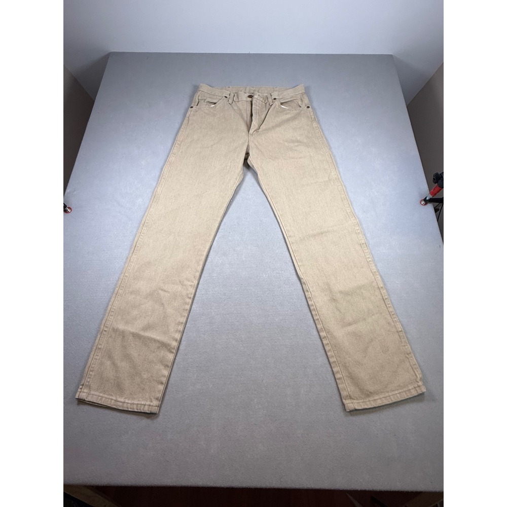 Wrangler 13MWZTN Cowboy Cut Original Fit Tan Denim Jeans Mens 33x34
